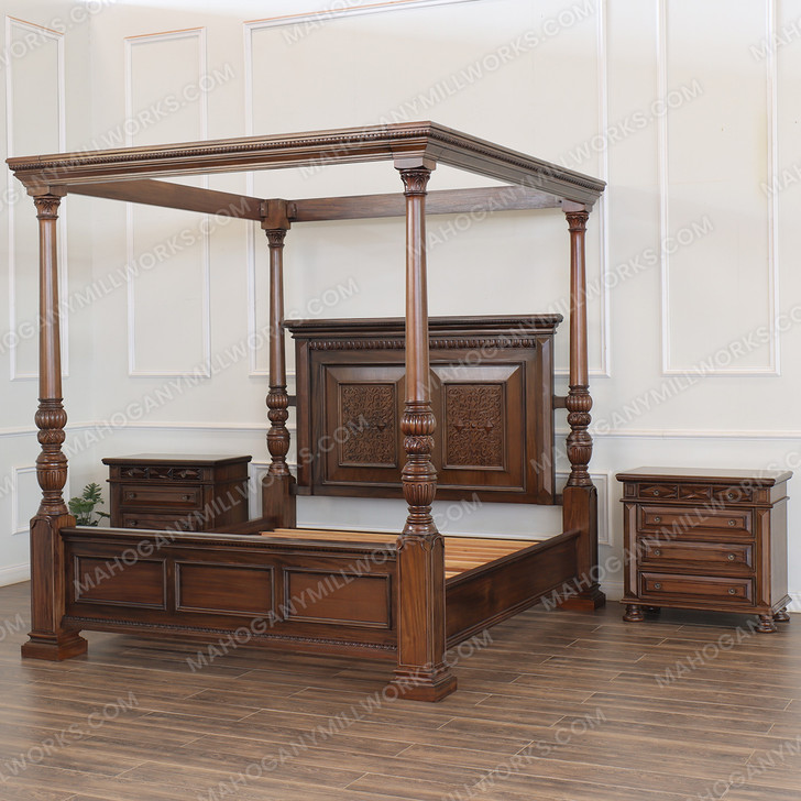 Casablanca 3pc Four Post Canopy Bedroom Set