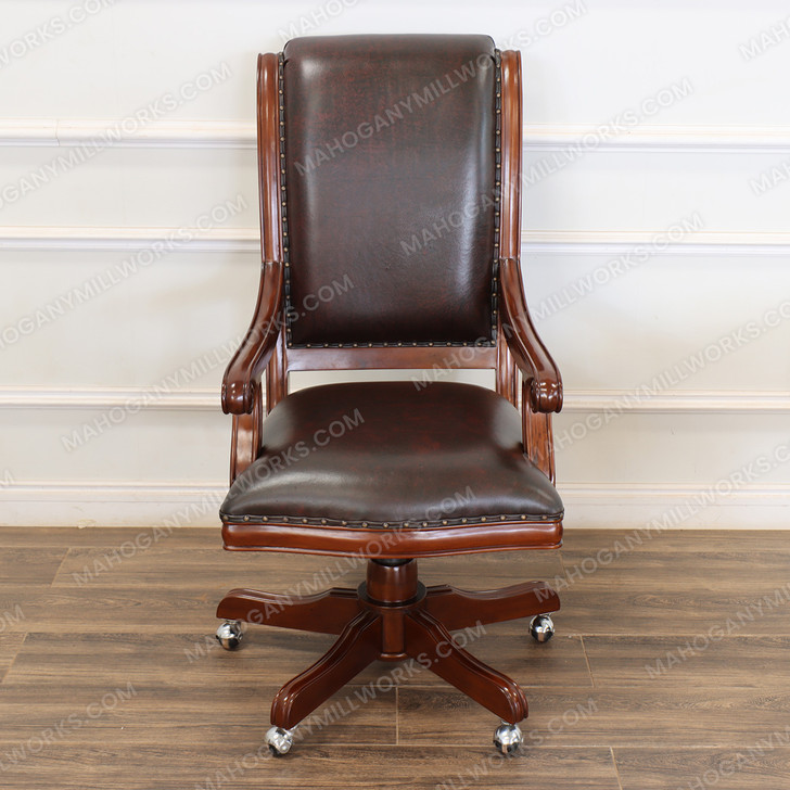 Genuine Leather Executive Office Desk Chair