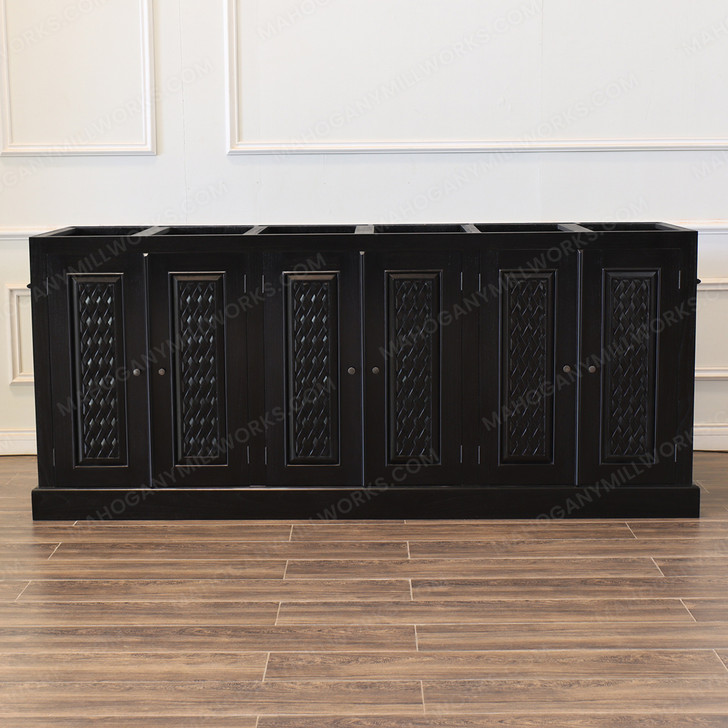 Custom Dark Teak Pub Bar Set w/ Brass Rails