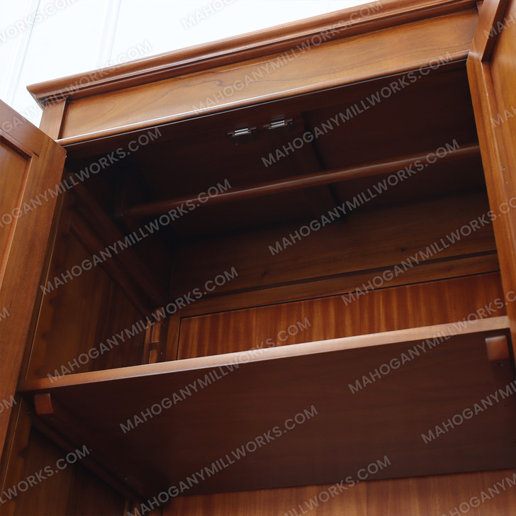 Large Mahogany 4 Door Wardrobe