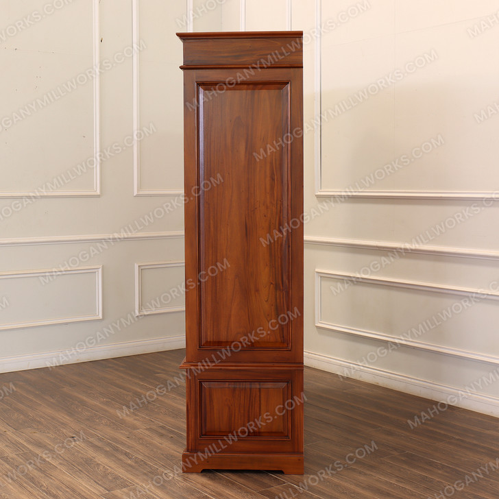 Custom Mahogany 6 Drawer Sleigh Wardrobe