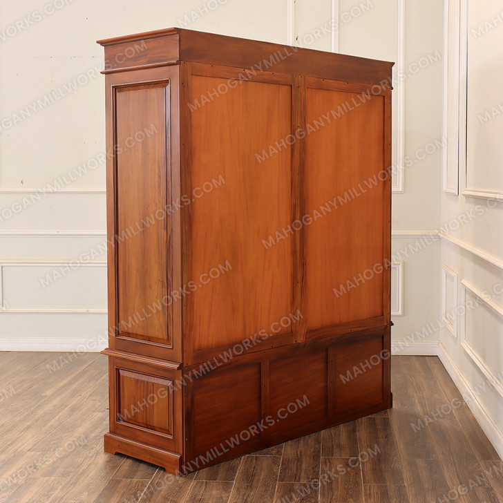 Large Mahogany 4 Door Wardrobe