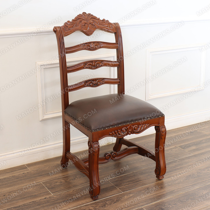 Ladder Back Dining Side Chairs Pair (2)