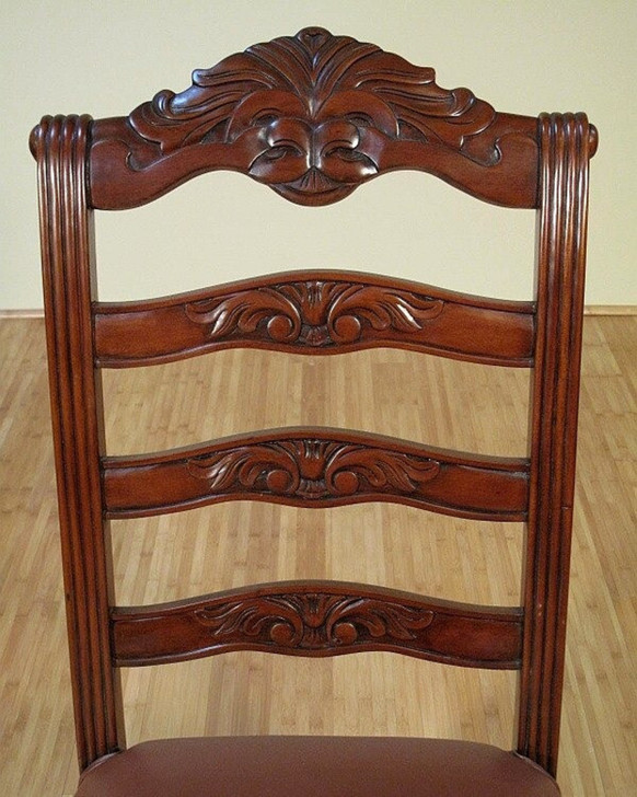 Ladder Back Dining Side Chairs Pair (2)