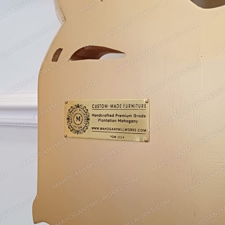 Antiqued Gold Leaf Rococo Queen Headboards (2)