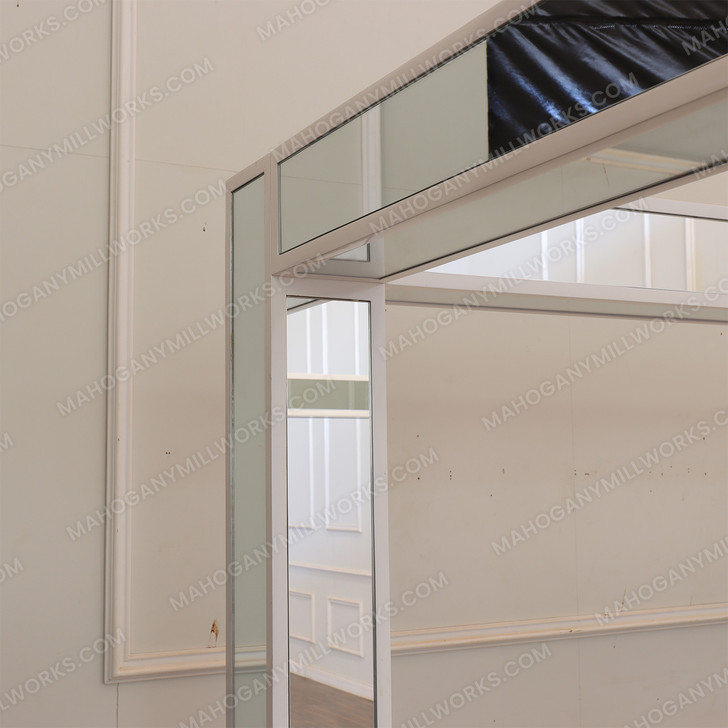 Magnificent Alaska King Mirrored Four Poster Canopy Bed