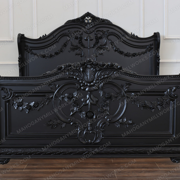 Majestic Black French Napoleon Bonaparte Bed