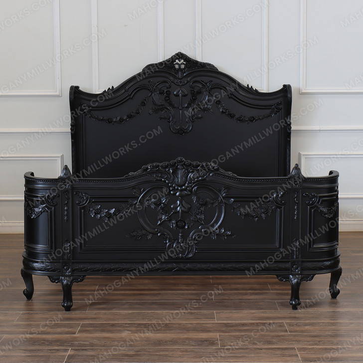 Majestic Black French Napoleon Bonaparte Bed