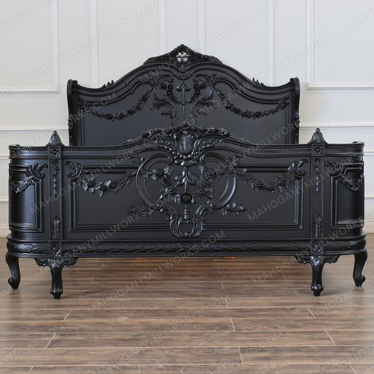 Majestic Black French Napoleon Bonaparte Bed