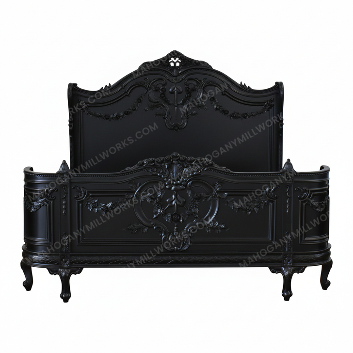 Majestic Black French Napoleon Bonaparte Bed