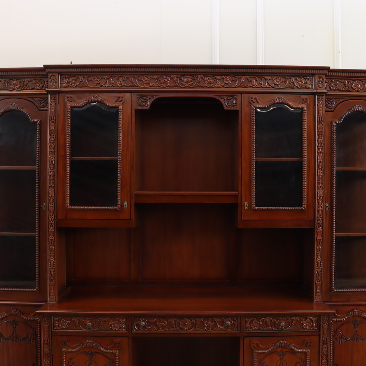 Large Mahogany Resolute Credenza Bookcase