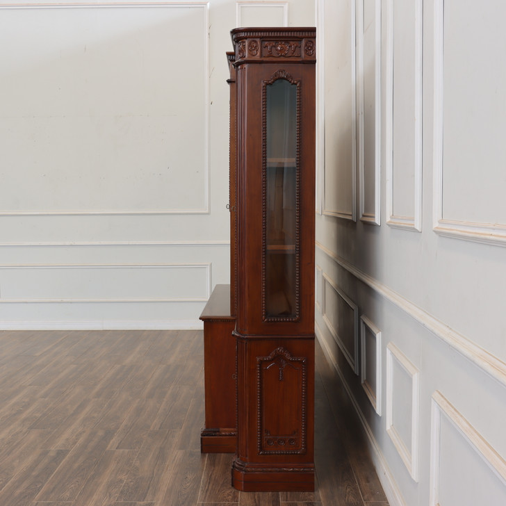 Large Mahogany Resolute Credenza Bookcase