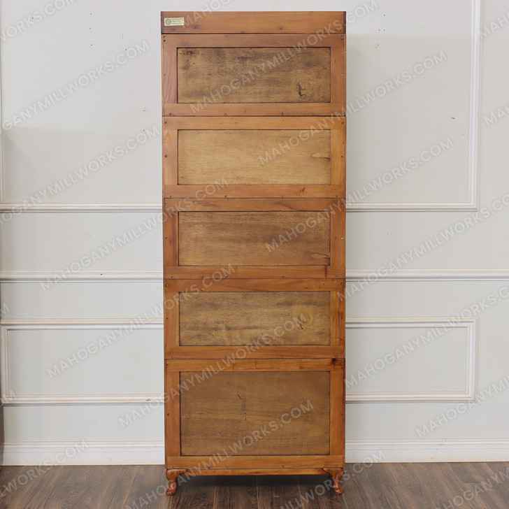 Mahogany 5-Stack Interchangeable Barrister Lawyer's Bookcase