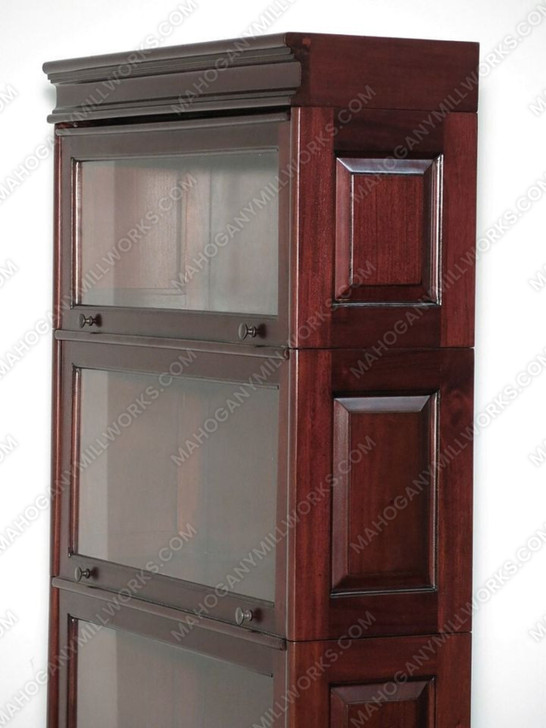 Mahogany 4-Stack Interchangeable Barrister Lawyer's Bookcase