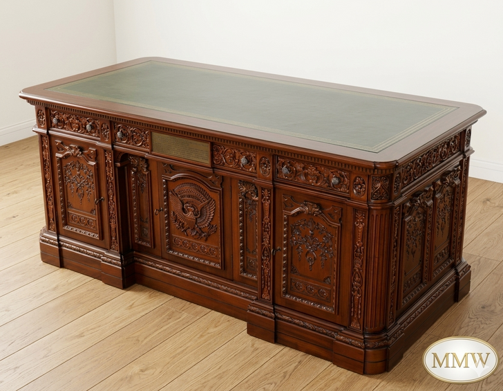 6ft Resolute Desk w/ Leather Top (72" X 36")