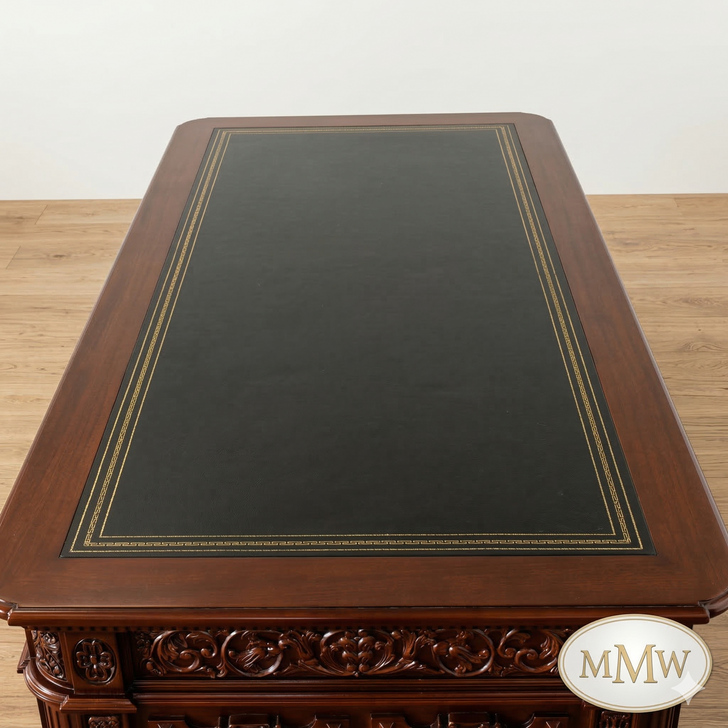 6ft Resolute Desk w/ Leather Top (72" X 36")