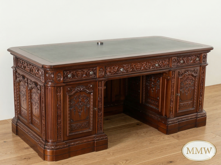 6ft Resolute Desk w/ Leather Top (72" X 36")