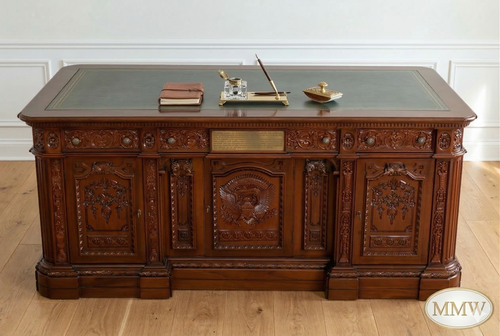 6ft Resolute Desk w/ Leather Top (72" X 36")