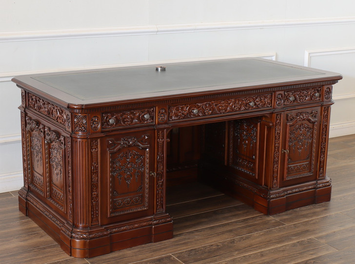 6ft Resolute Desk w/ Leather Top (72" X 36")