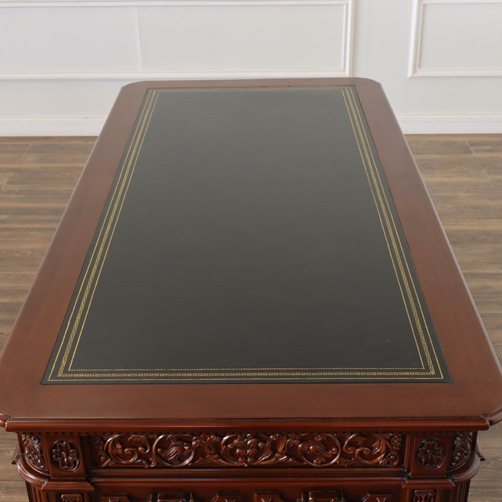 6ft Resolute Desk w/ Leather Top (72" X 36")
