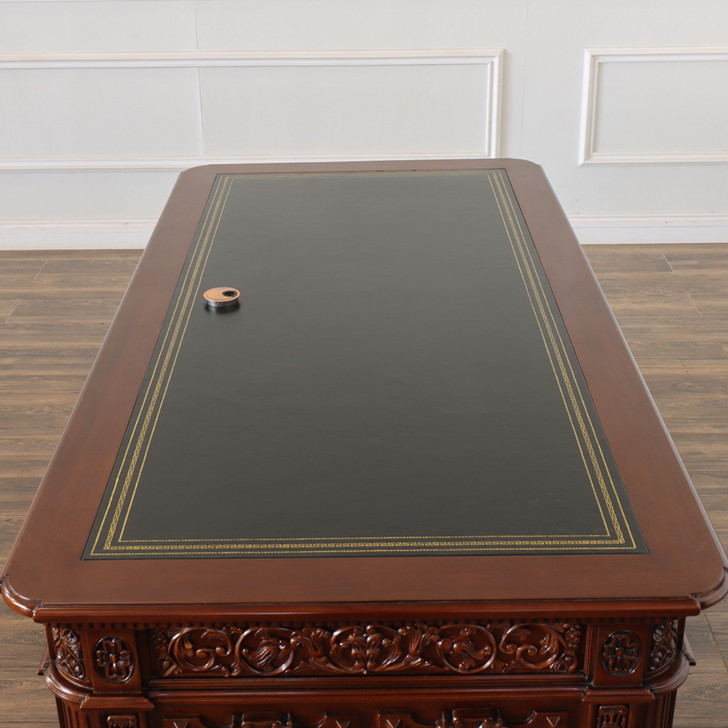 6ft Resolute Desk w/ Leather Top (72" X 36")