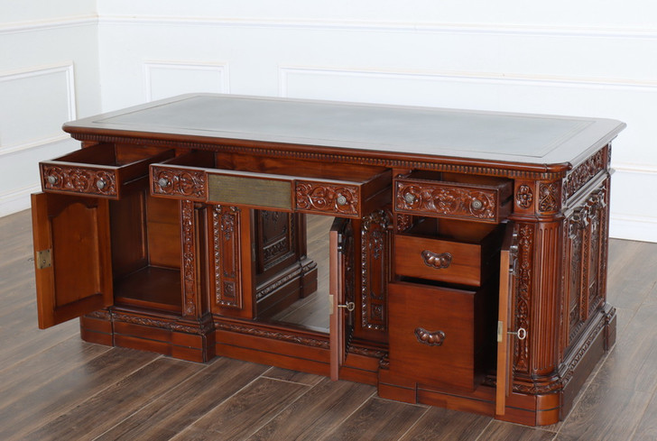 6ft Resolute Desk w/ Leather Top (72" X 36")