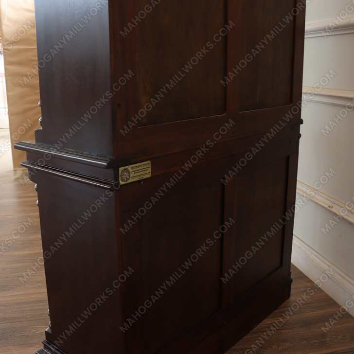 Custom Mahogany Open Bookshelf