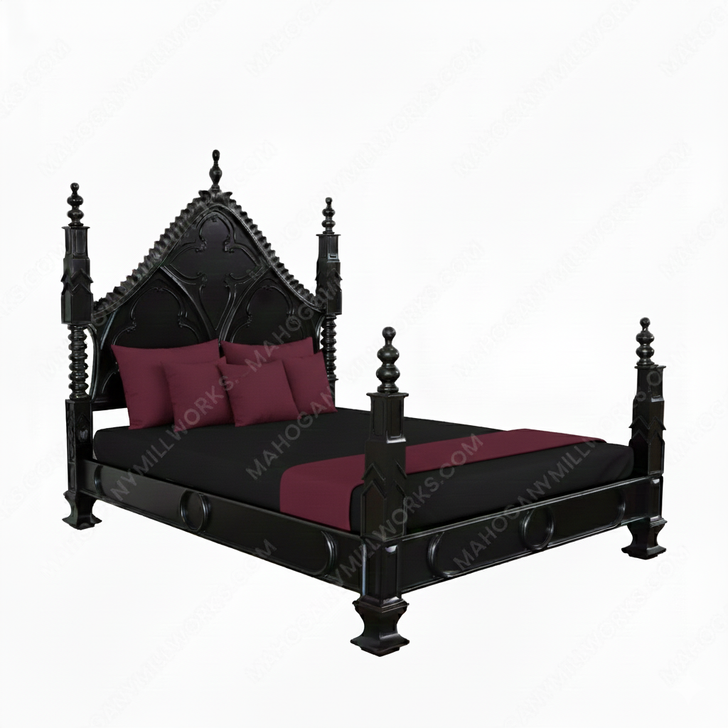Black Gothic Queen Empire Bed