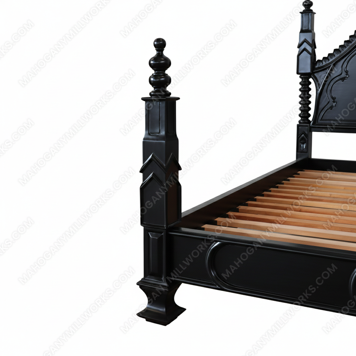 Black Gothic Queen Empire Bed