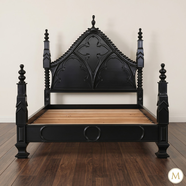 Black Gothic Queen Empire Bed