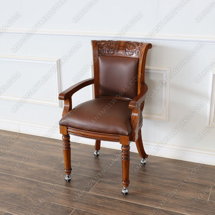 5pc Mahogany Poker/Game Table Set