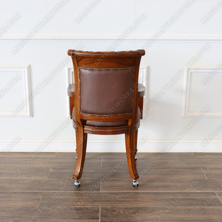 5pc Mahogany Poker/Game Table Set