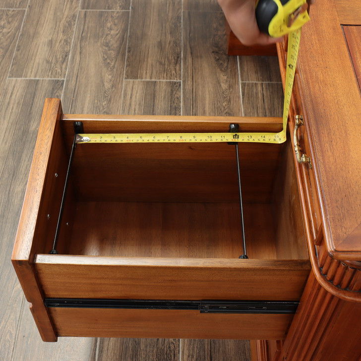 72" Custom mahogany double pedestal credenza desk