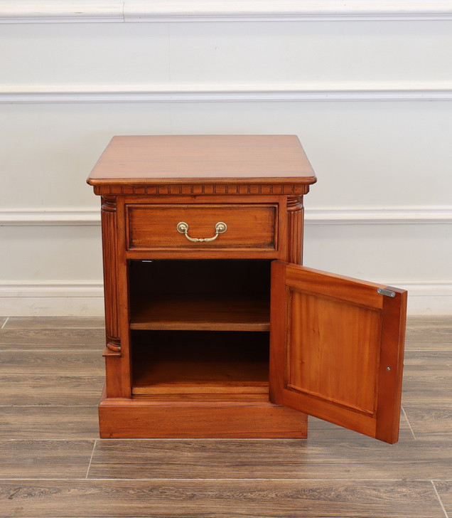 Custom Mahogany End Table Cabinet