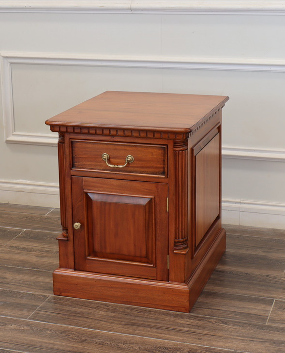 Custom Mahogany End Table Cabinet