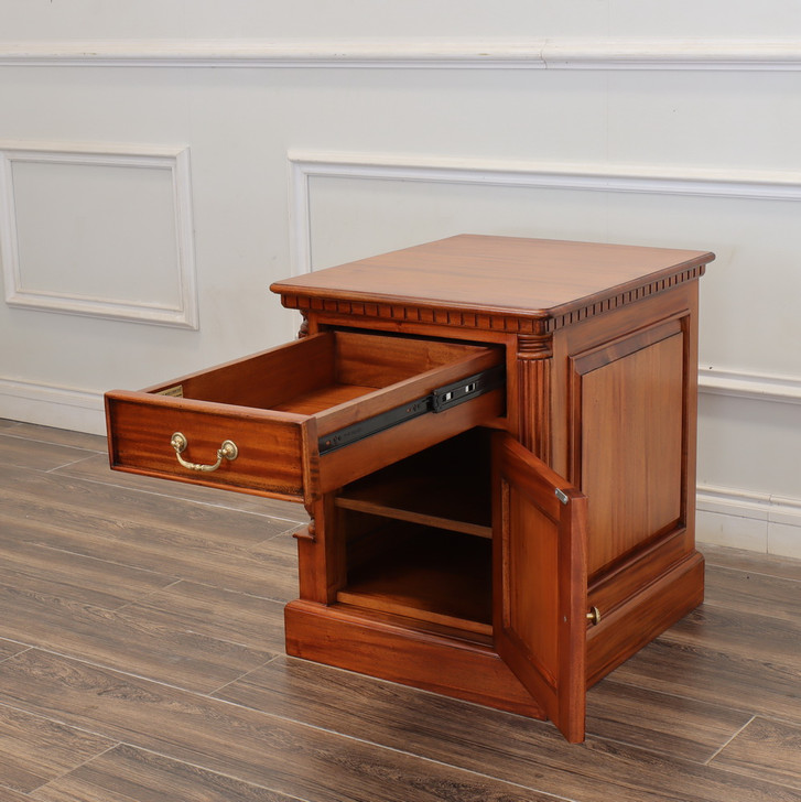 Custom Mahogany End Table Cabinet