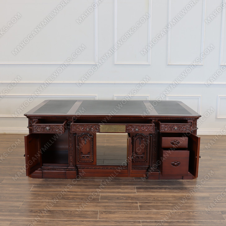 7ft Solid Mahogany Oval Office Resolute Desk