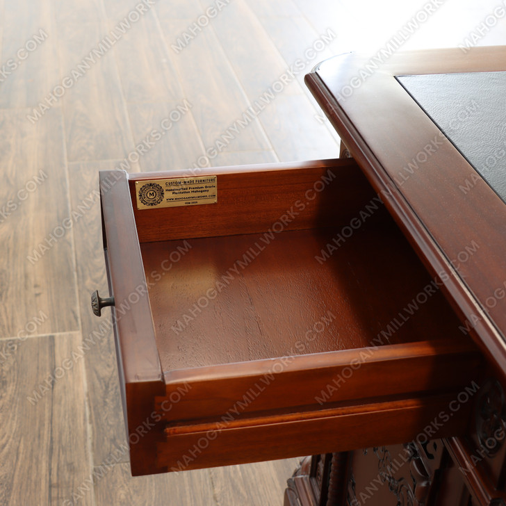7ft Solid Mahogany Oval Office Resolute Desk