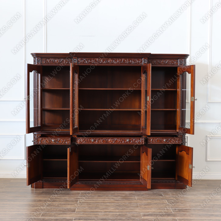8ft Breakfront Resolute Bookcase