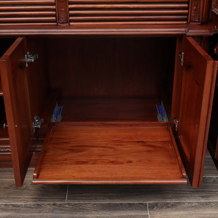 13ft Custom Mahogany Resolute Bookcase Cabinet