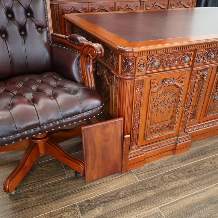 6ft Custom Natural Mahogany Resolute Desk