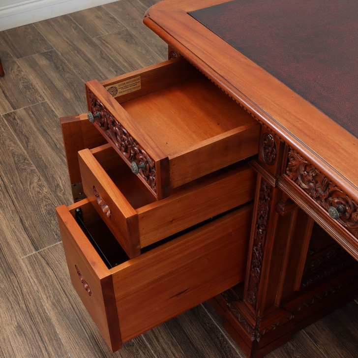 6ft Custom Natural Mahogany Resolute Desk