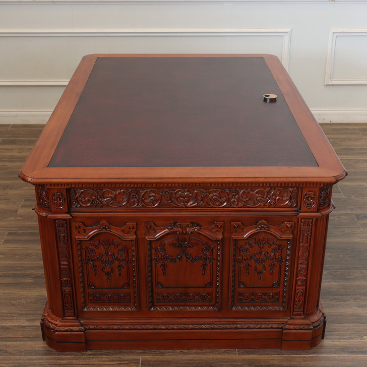 6ft Custom Natural Mahogany Resolute Desk