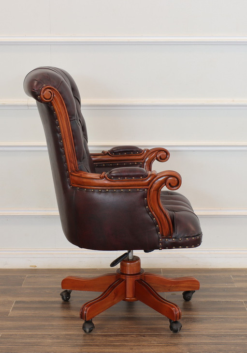 The Grand Brown Genuine Leather Office Chair