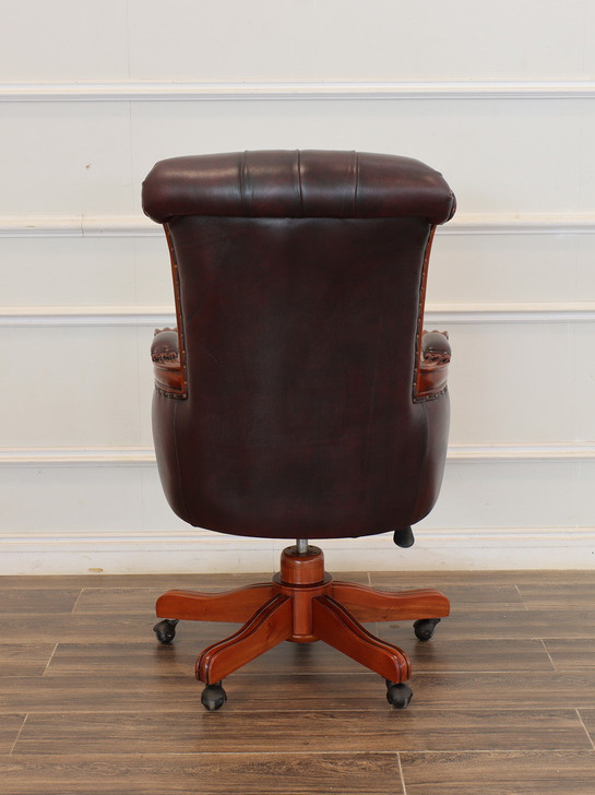 The Grand Brown Genuine Leather Office Chair