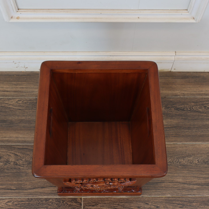 Custom Mahogany Resolute Trash Bin