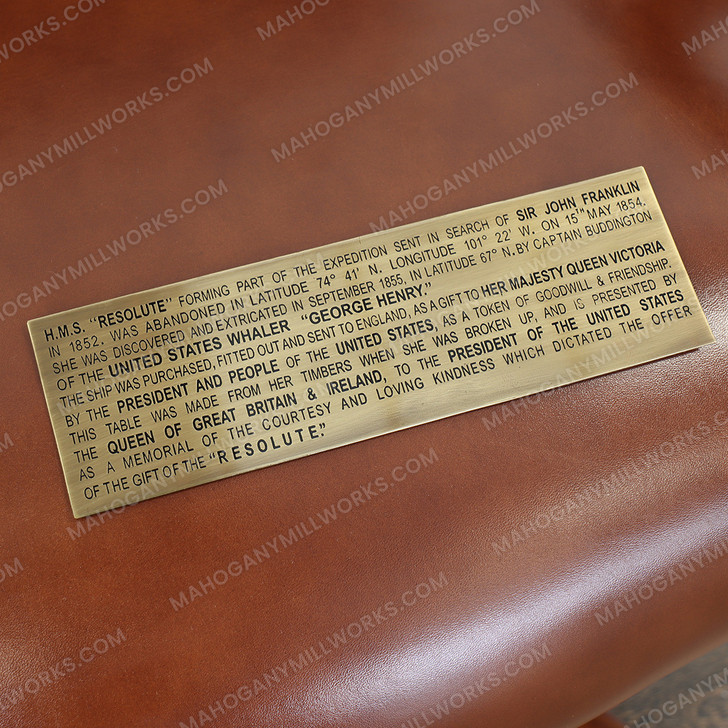 6ft Natural Mahogany Presidential Resolute Office Desk