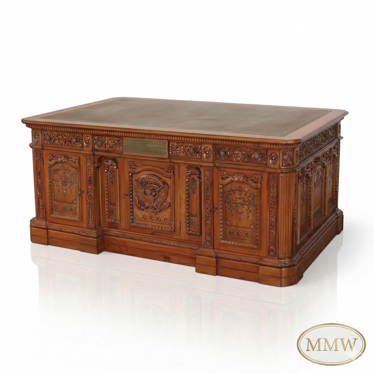 6ft Natural Mahogany Resolute Desk