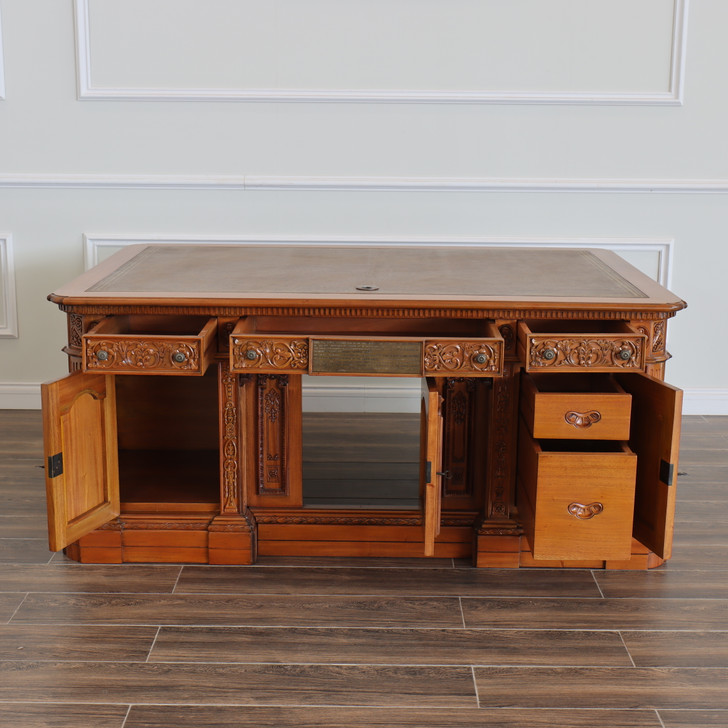 6ft Natural Mahogany Resolute Desk