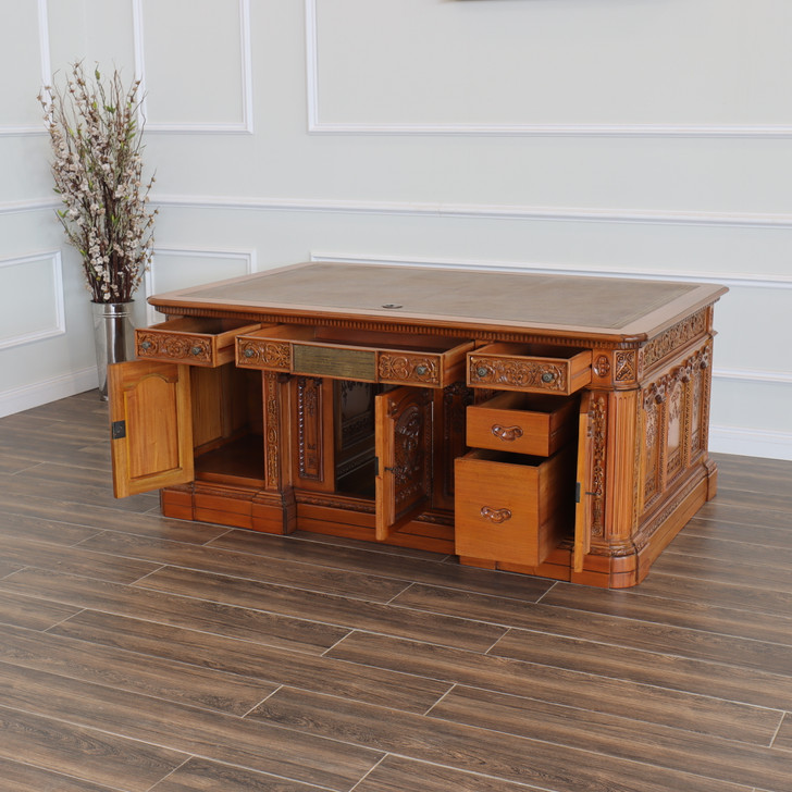 6ft Natural Mahogany Resolute Desk